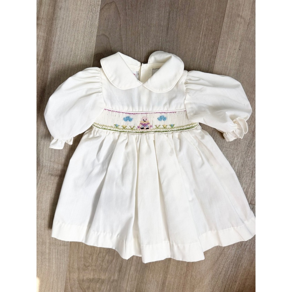 Vintage Rosalina 18 Inch Doll Dress Smocked Humpty Dumpty